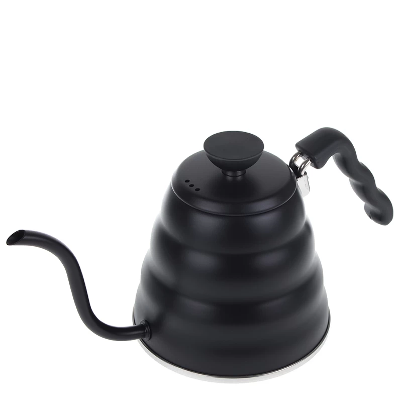 Hario V60 Edelstahl Wasserkessel Buono 1,2 L Mattschwarz