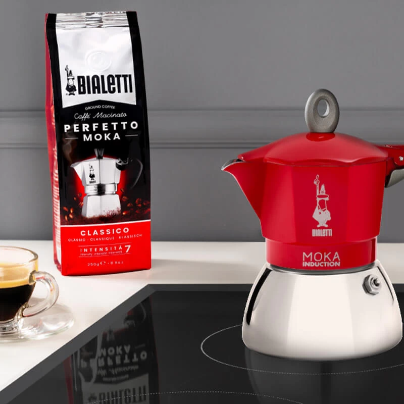 Bialetti New Moka Induction 4 Tassen Rot – Bild 2