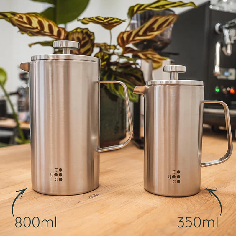 Frenchpress 800 Ml Edelstahl Gebürstet – Bild 3