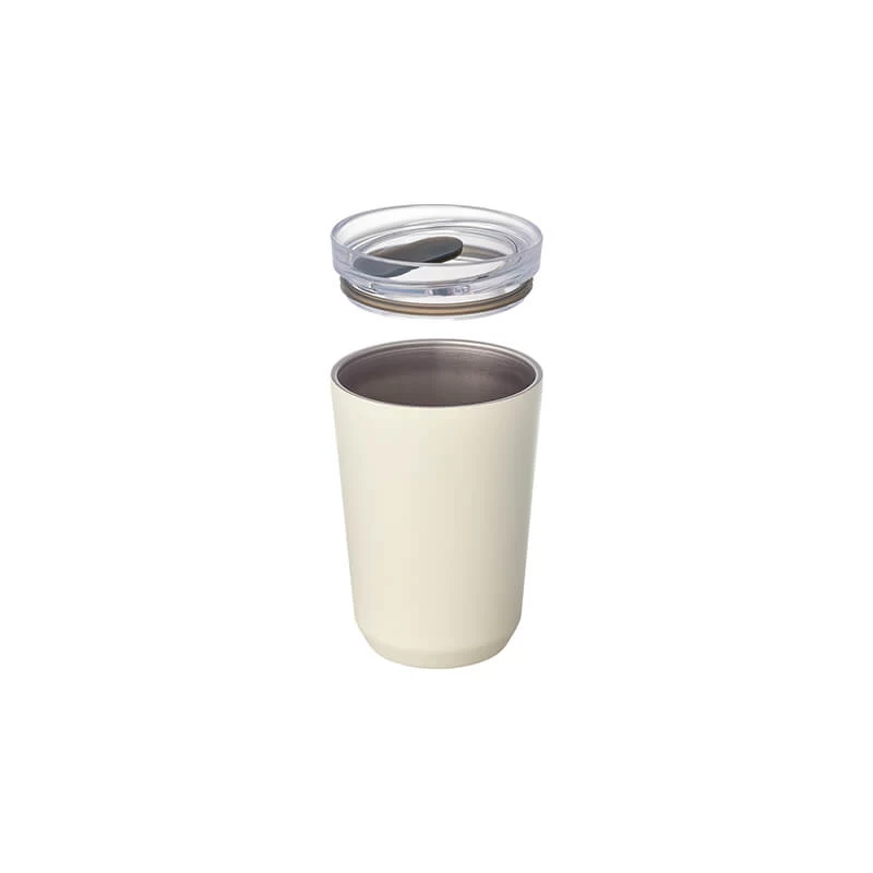Kinto To-Go Tumbler 360 Ml Mit Stöpsel Weiss – Bild 2